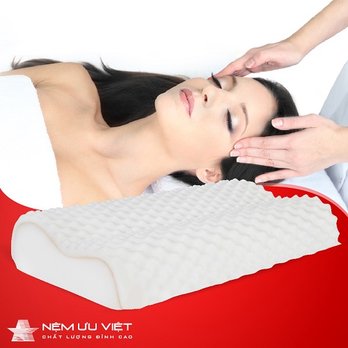 Gối vandino memory foam orthopedic massage pillow Ưu Việt