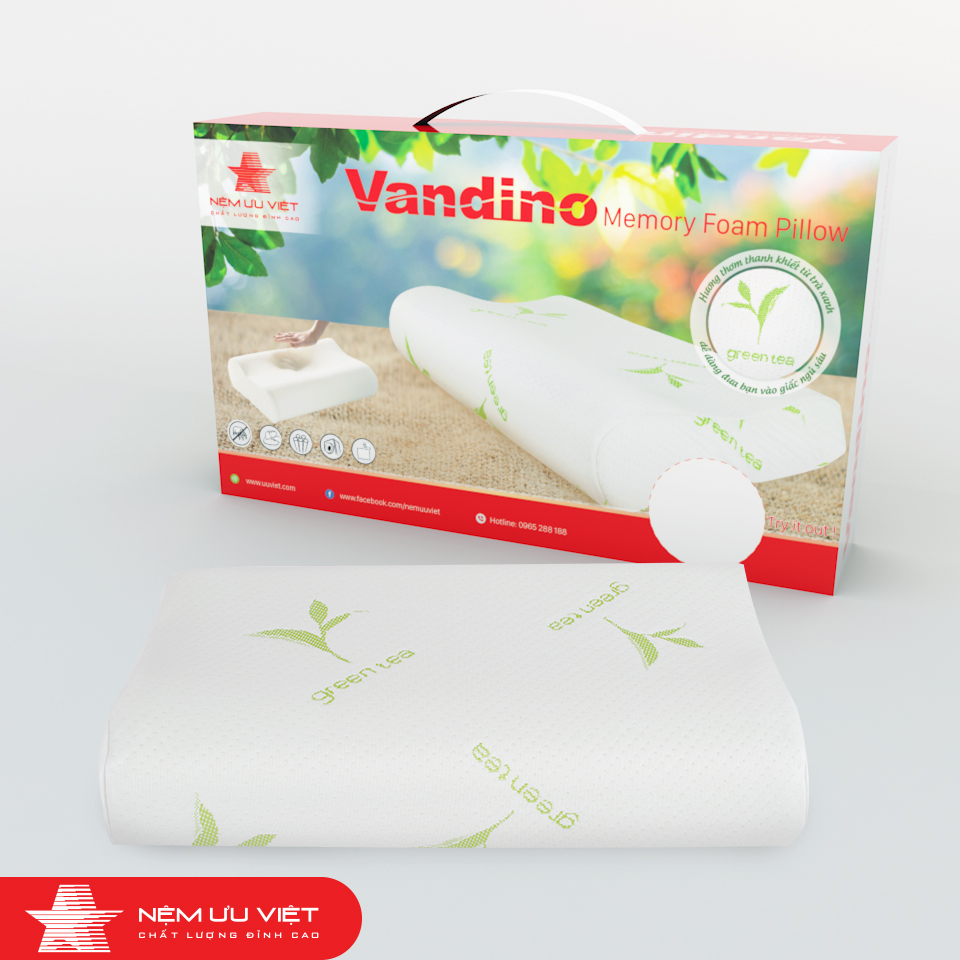 Gối vandino - memory foam pillow