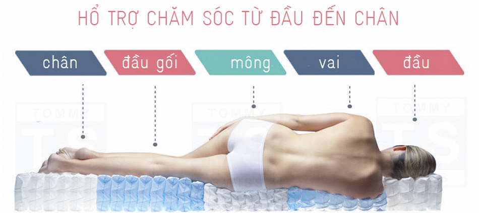 Nệm Lò Xo Gấp 3 Comfy Vạn Thành