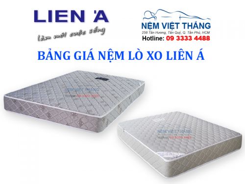 Bảng Giá Nệm Lò Xo Liên Á Mới Nhất