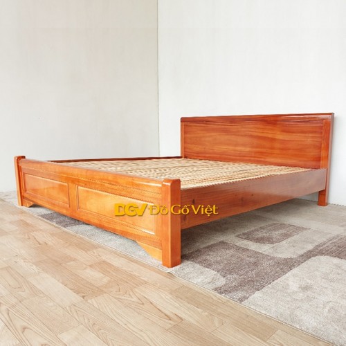 Giường Ngủ Sồi Nga Màu Nâu Đẹp Giá Rẻ Bình Dân