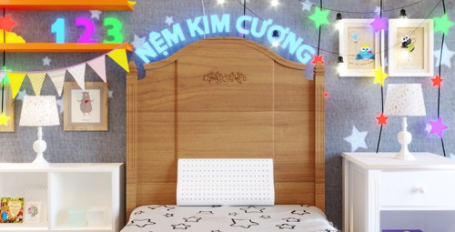 Gối Lượn Sóng B Em Bé 45 Kim Cương