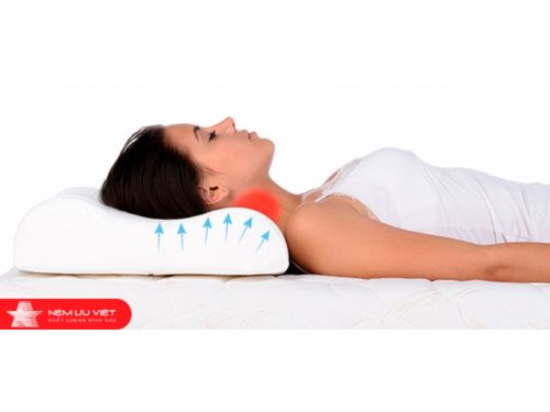 Gối vandino memory foam orthopedic massage pillow Ưu Việt