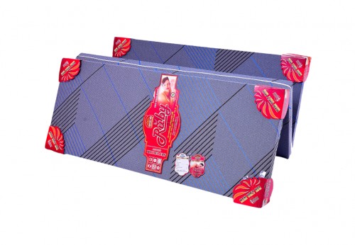 Nệm gấp 3 bông ép khoan lỗ ruby vãi xốp gấm