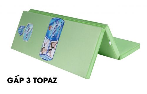 Nệm gấp 3 bông ép Topaz vải 2D cao cấp