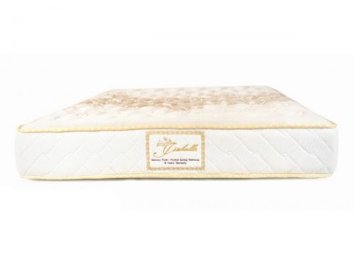 Nệm isabelle lò xo túi 7 vùng 2 viền - 2 mặt mousse iq