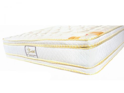Nệm isabelle lò xo túi 7 vùng 6 viền - 1 mặt mousse iq + 1 mặt tơ tằm