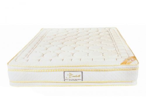 Nệm isabelle lò xo túi 7 vùng 6 viền - 1 mặt mousse iq + 1 mặt tơ tằm