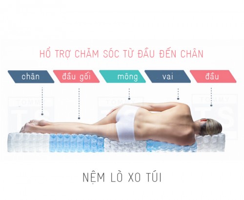 Nệm Lò Xo Gấp 3 Comfy Vạn Thành