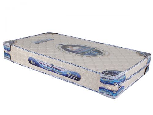 Nệm mút ép gấp 2 có trần gấm xốp Kim Cương