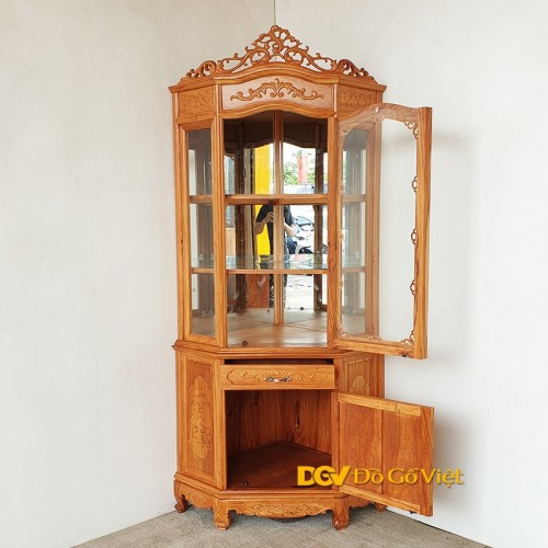 Tủ Để Rượu Góc Đẹp Gỗ Gõ Đỏ 70 Đẹp Giá Rẻ