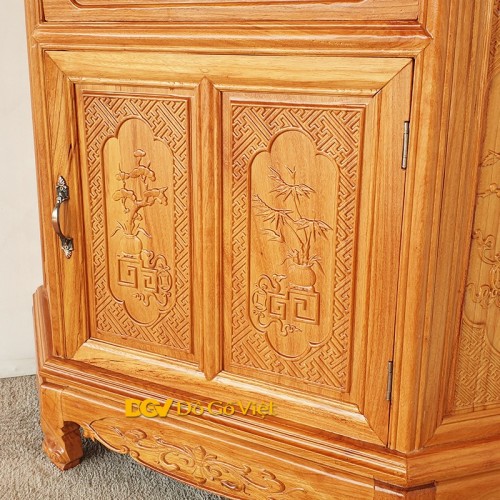 Tủ Để Rượu Góc Đẹp Gỗ Gõ Đỏ 70 Đẹp Giá Rẻ