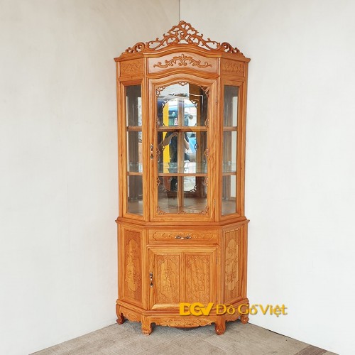 Tủ Để Rượu Góc Đẹp Gỗ Gõ Đỏ 70 Đẹp Giá Rẻ